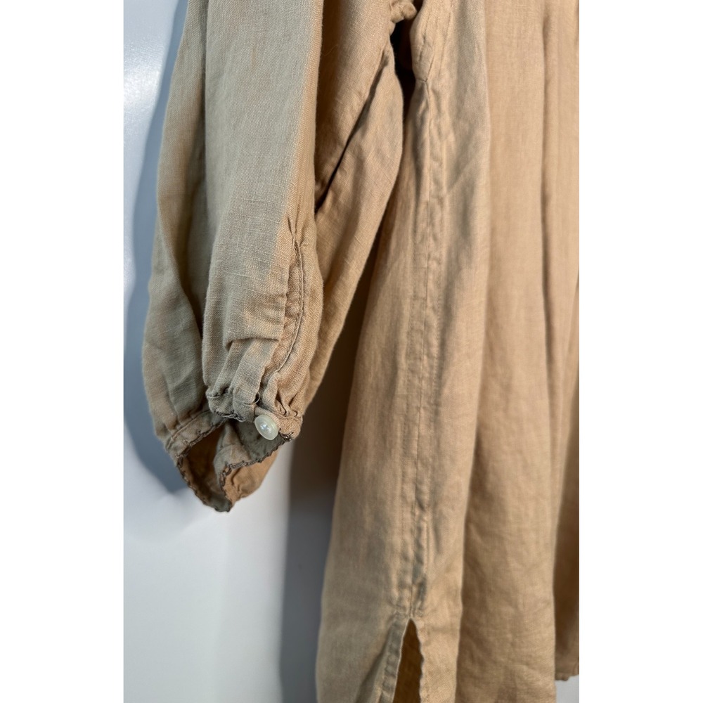 Lauren Ralph Lauren 100% Linen Embroidered Peasant Blouse Boho Top Plus Size 1X - Picture 9 of 10